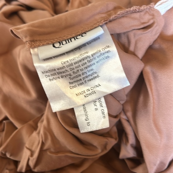 Quince Bamboo Duvet Cover Color:Clay Full/queen - Picture 8 of 9